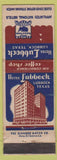Matchbook Cover - Hotel Lubbock TX WEAR