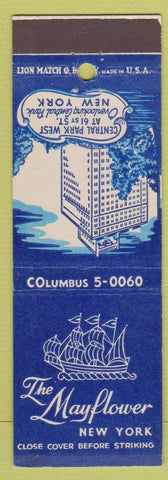 Matchbook Cover - The Mayflower Hotel New York City
