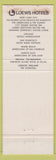 Matchbook Cover - City Squire Motor Inn New York City