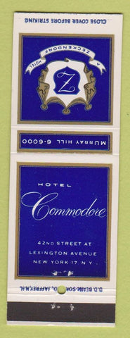 Matchbook Cover - Hotel Commodore New York City
