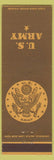 Matchbook Cover - United States Army military