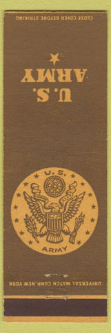 Matchbook Cover - United States Army military