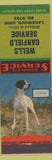 Matchbook Cover - Wells Canfield oil gas Lakewood OH Pointer Dog