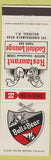 Matchbook Cover - Bull and Bear Hillsdale NJ restaurant