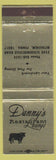 Matchbook Cover - Danny's Restaurant Lounge Bethlehem PA