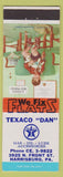 Matchbook Cover - Texaco Dan Harrisburg PA oil gas