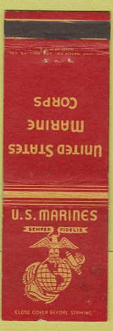 Matchbook Cover - United States Marine Corps WORN