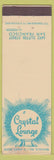 Matchbook Cover - Crystal Lounge San Francisco CA WEAR