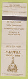 Matchbook Cover - Capitol Motor Inn Concord NH