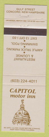 Matchbook Cover - Capitol Motor Inn Concord NH