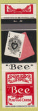 Matchbook Cover - Bee Playing Cards