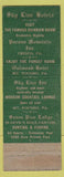 Matchbook Cover - Sky Line Hotels Pocono Mountains PA WEAR