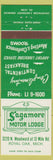 Matchbook Cover - Sagamore Motor Lodge Royal Oak MI