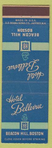 Matchbook Cover - Hotel Bellevue Beacon Hill Boston MA