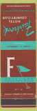 Matchbook Cover - Fairbrook Country Club Hotel Holden MA