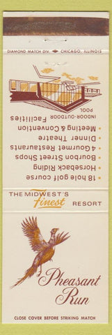 Matchbook Cover - Pheasant Run St Charles IL