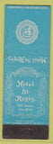 Matchbook Cover - Hotel St Regis New York City