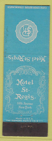 Matchbook Cover - Hotel St Regis New York City