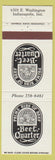 Matchbook Cover - Prime Rib Beef Quarter Indianapolis IN
