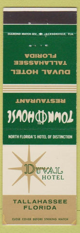 Matchbook Cover - Duval Hotel Tallahassee FL
