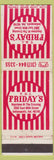 Matchbook Cover - TGI Friday's Indianpolis IN WEAR