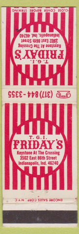 Matchbook Cover - TGI Friday's Indianpolis IN WEAR