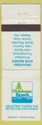 Matchbook Cover - Oklahoma Resort Tgourism WORN OK