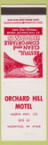 Matchbook Cover - Orchard Hill Motel Nashville IN