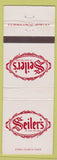 Matchbook Cover - Seiler's of New England