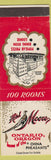 Matchbook Cover - Hotel Moore Ontario OR China Pheasants