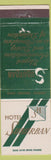 Matchbook Cover - Hotel Suburban East Orange Summit NJ