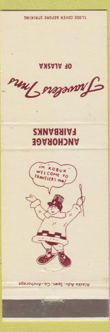 Matchbook Cover - Travelers Inns Anchorage Fairbanks AK