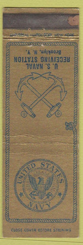 Matchbook Cover - US Naval Receiving Station Brooklyn NY WEAR