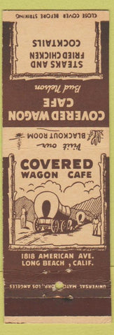 Matchbook Cover - Covered Wagon Cafe Long Beach CA