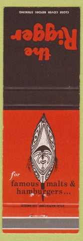 Matchbook Cover - The Rigger Outrigger Waikiki Hawaii