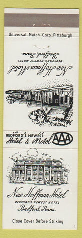 Matchbook Cover - New Hoffman Hotel Bedford PA