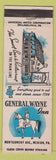 Matchbook Cover - General Wayne Inn Merion PA