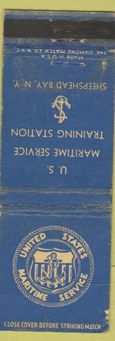 Matchbook Cover - United States Maritime Service Sheepshead Bay NY POOR