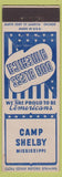Matchbook Cover - Camp Shelby MS WWII