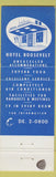 Matchbook Cover - Hotel Roosevelt Washington DC