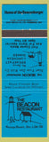 Matchbook Cover - Beacon Restaurant Wasaga Beach ON