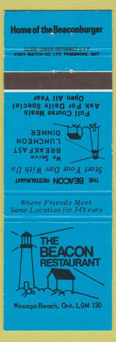 Matchbook Cover - Beacon Restaurant Wasaga Beach ON