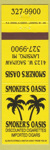 Matchbook Cover - Smoker's Oasis Cigarettes Lansing MI