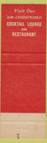 Matchbook Cover - Hotel Plaza Washington DC