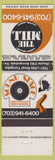 Matchbook Cover - The Mill Annandale VA Sound Stage girlie