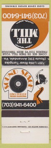 Matchbook Cover - The Mill Annandale VA Sound Stage girlie