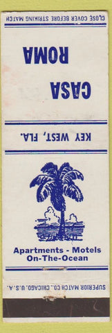 Matchbook Cover - Casa Roma Key West FL