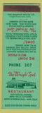 Matchbook Cover - Wright Spot Restaurant Napa CA