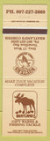 Matchbook Cover - Buster's Family Restaurant Vermilion Bay ON fishing tackle