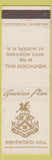 Matchbook Cover - Wentworth Hall Jackson NH WEAR
